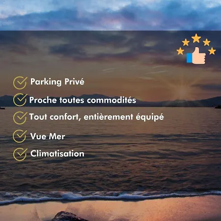 Capraphea T2 With Seaview,balcony,parking,ac,wifi. Apartment Port Santa-Lucia