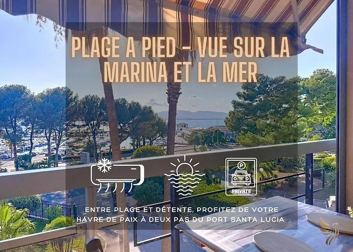 Capraphea T2 With Seaview,balcony,parking,ac,wifi. Сен-Рафаэль